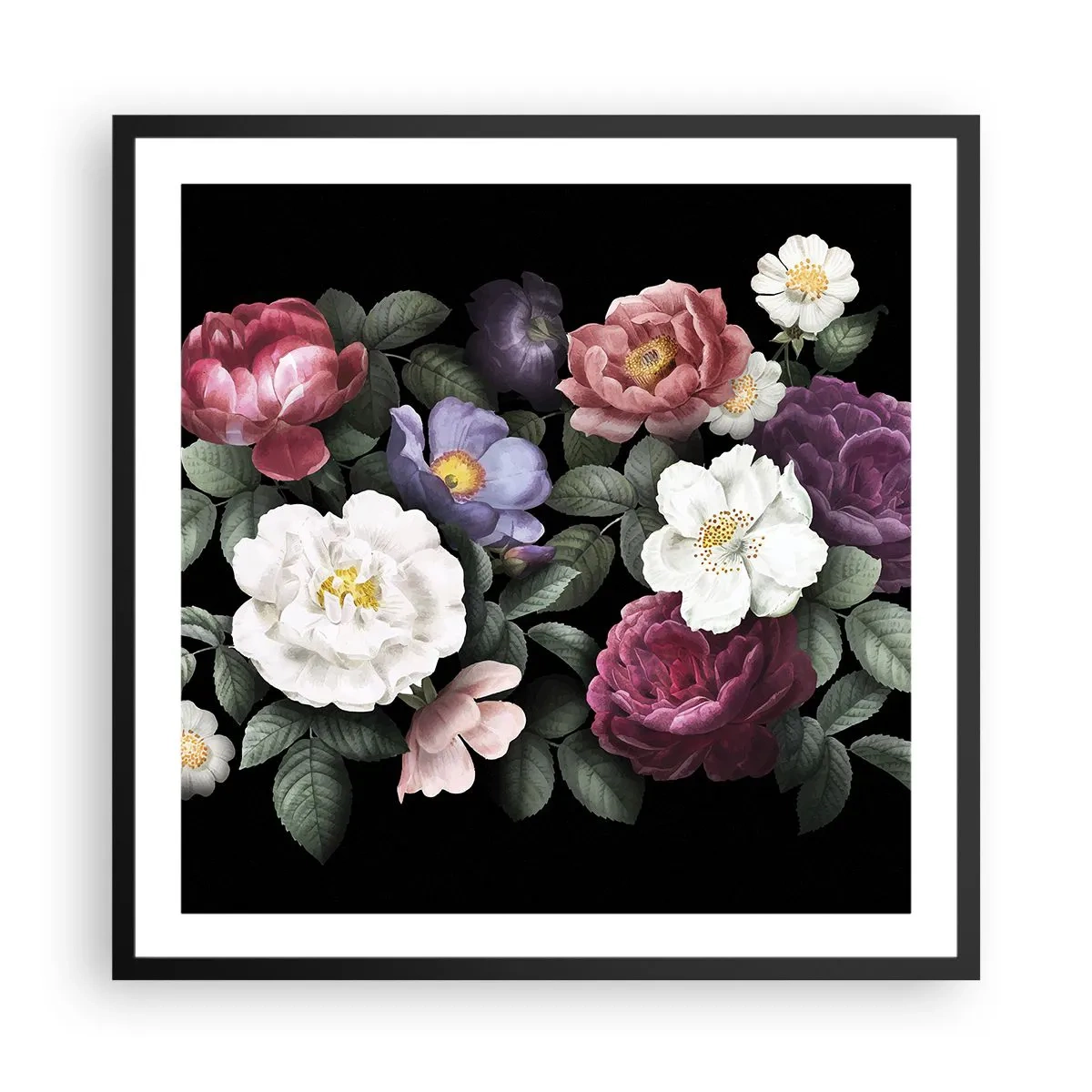Poster in black frame - From an English Garden - 60x60 cm