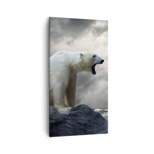 Canvas picture - Lonely King of the Arctic - 55x100 cm