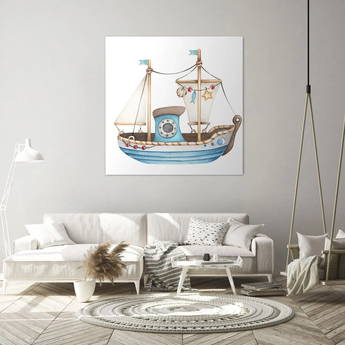 Canvas picture - Ahoy, Adventure! - 40x40 cm