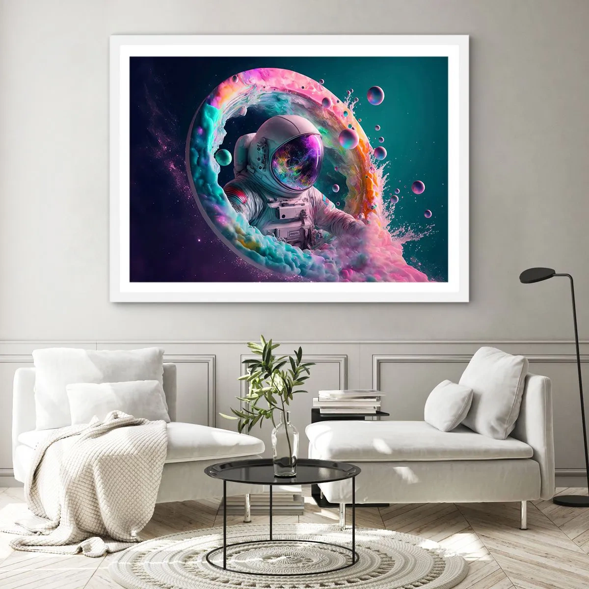 Poster in white frmae - Star Gate - 100x70 cm
