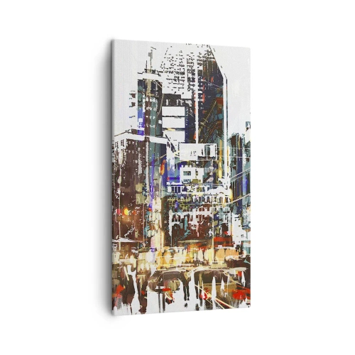 Canvas picture - Sparkling City - 45x80 cm