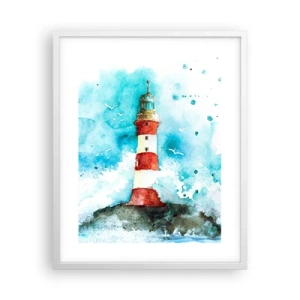 Poster in white frmae - Unity of Elements - 40x50 cm