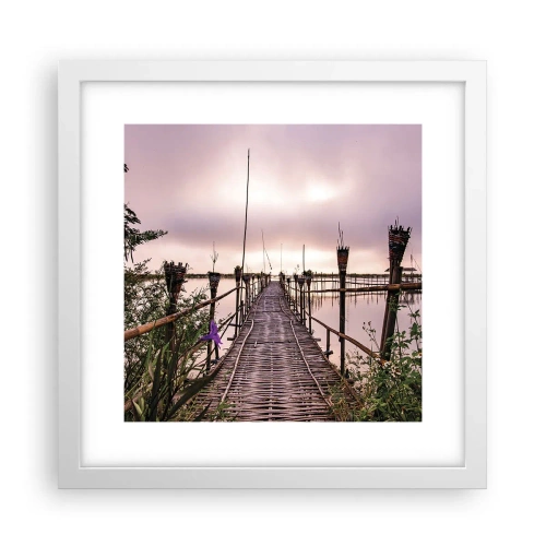 Poster in white frmae - Peace and Quiet of Asia - 30x30 cm