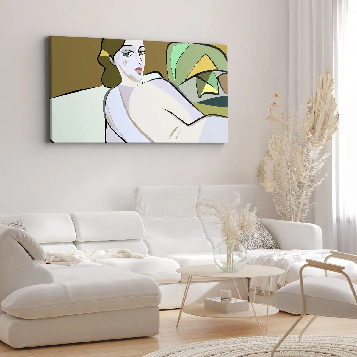 Canvas picture - Intimate Portrait - 90x30 cm
