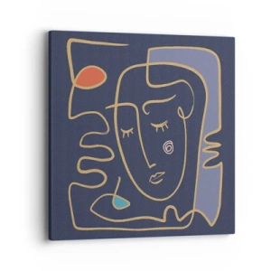 Canvas picture - Deeply In Thoughts - 40x40 cm