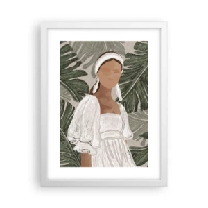 Poster in white frmae - Exotic Portrait - 30x40 cm