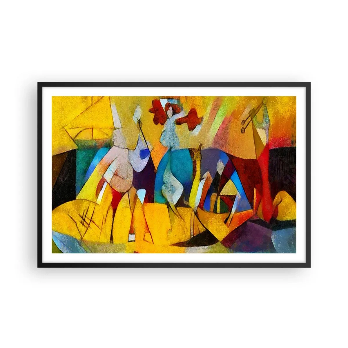Poster in black frame - Sun -Life - Happiness - 91x61 cm