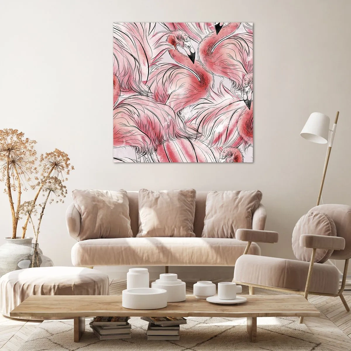 Canvas picture - Bird Corps de Ballet - 70x70 cm