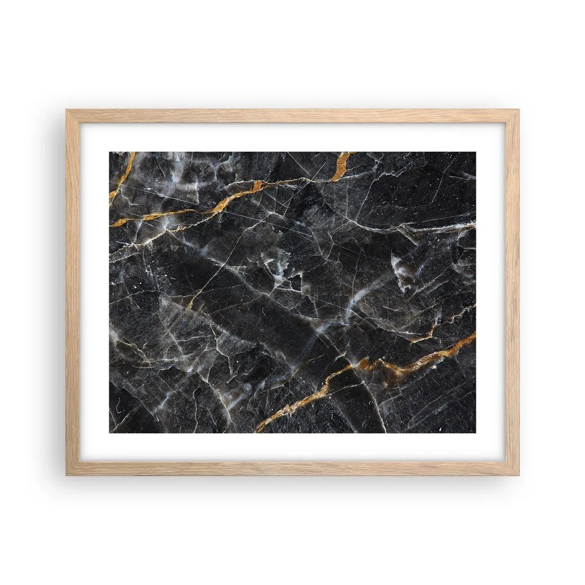 Poster in light oak frame - Interior Life of a Stone - 50x40 cm