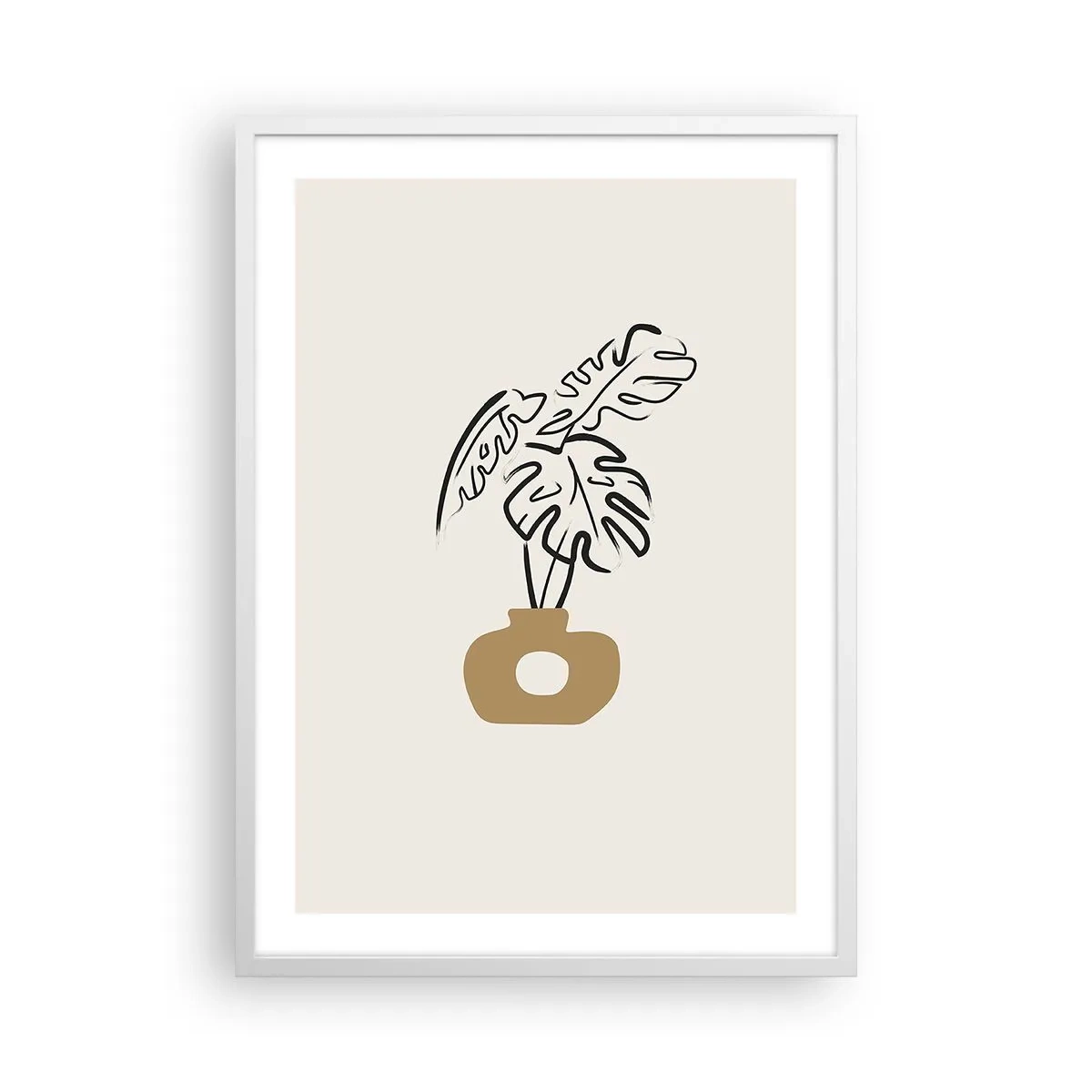 Poster in white frmae - Monstera - House Decoration - 50x70 cm