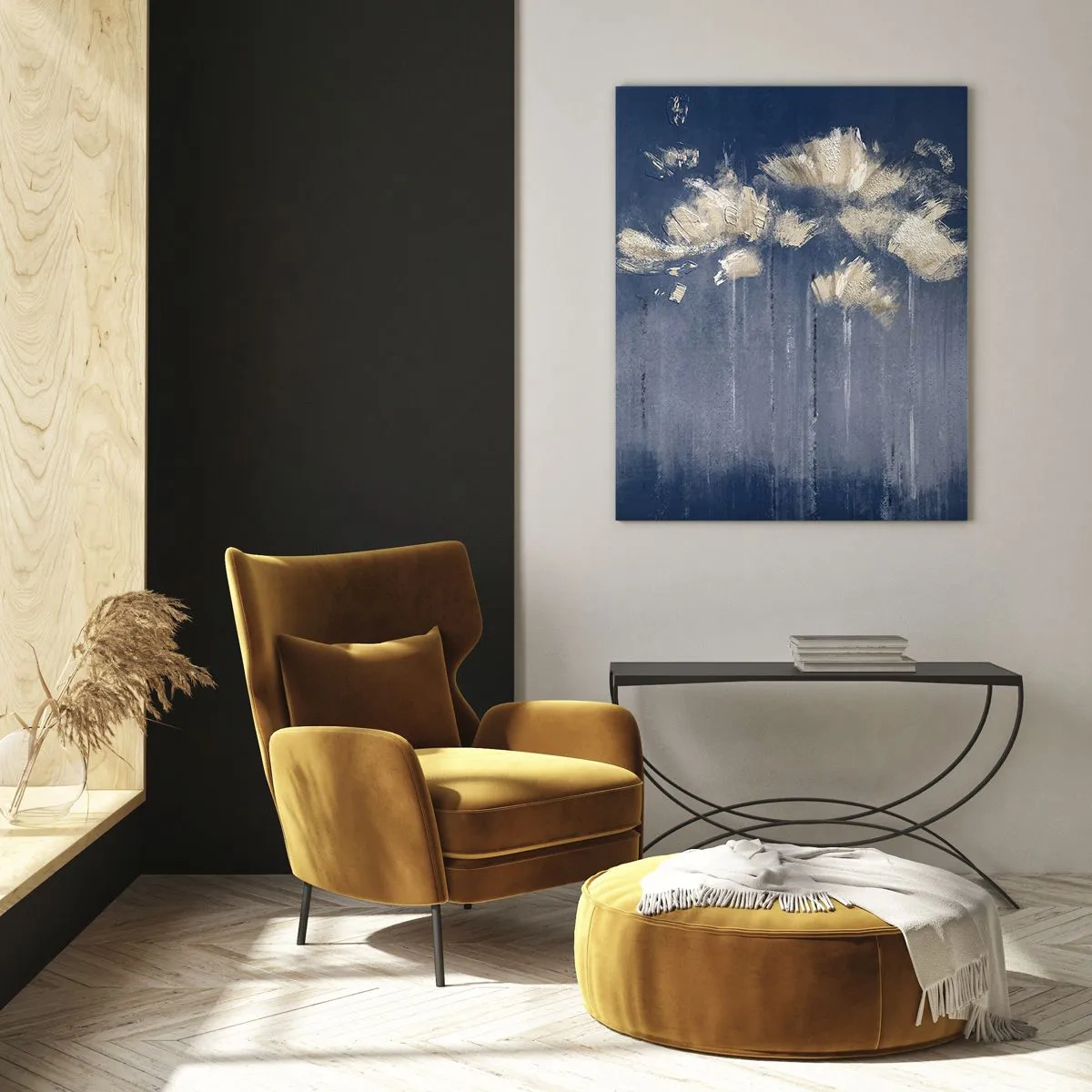 Glass picture - Like Flakes in the Wind - 70x100 cm