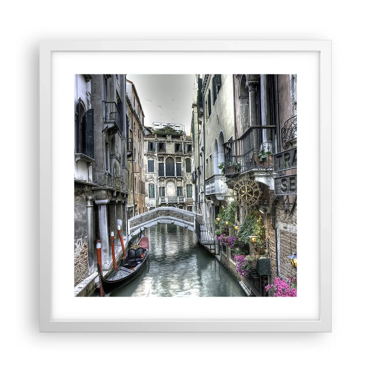 Poster in white frmae - For Centuries in Quiet Contemplation - 40x40 cm