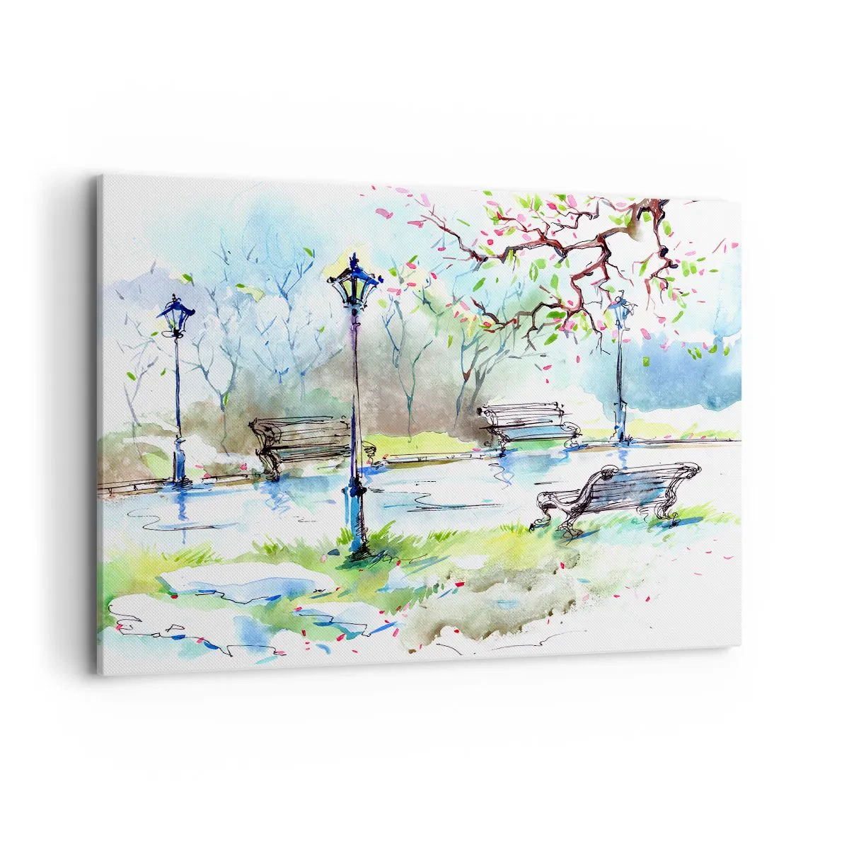 Canvas picture - Charm of Park Silence - 100x70 cm