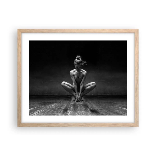 Poster in light oak frame - Concentration of Dancing Energy - 50x40 cm