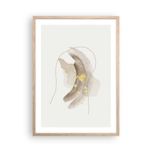 Poster in light oak frame - Encountered in Space - 50x70 cm