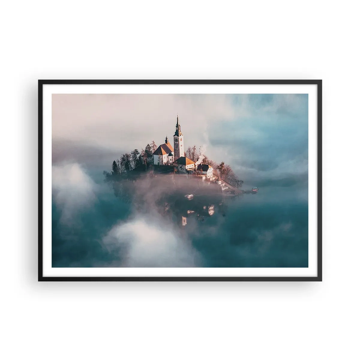 Poster in black frame - Island of Dreams - 100x70 cm