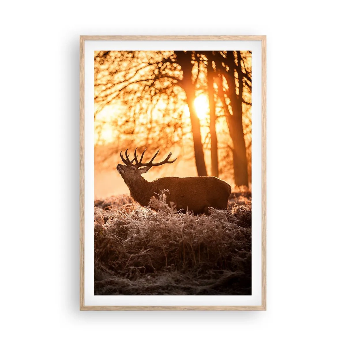 Poster in light oak frame - Hunter's Dream - 61x91 cm