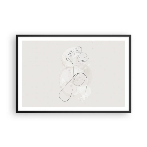 Poster in black frame - Spiral of Beauty - 91x61 cm