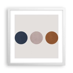 Poster in white frmae - Symbol of Perfection - 40x40 cm