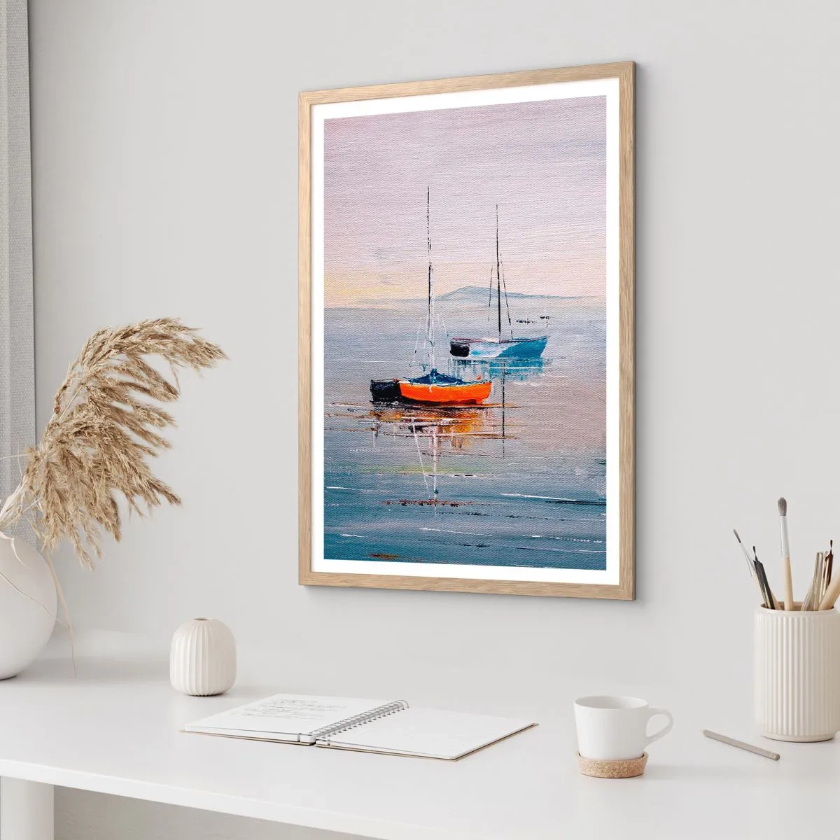 Poster in light oak frame - Deserved Rest - 61x91 cm