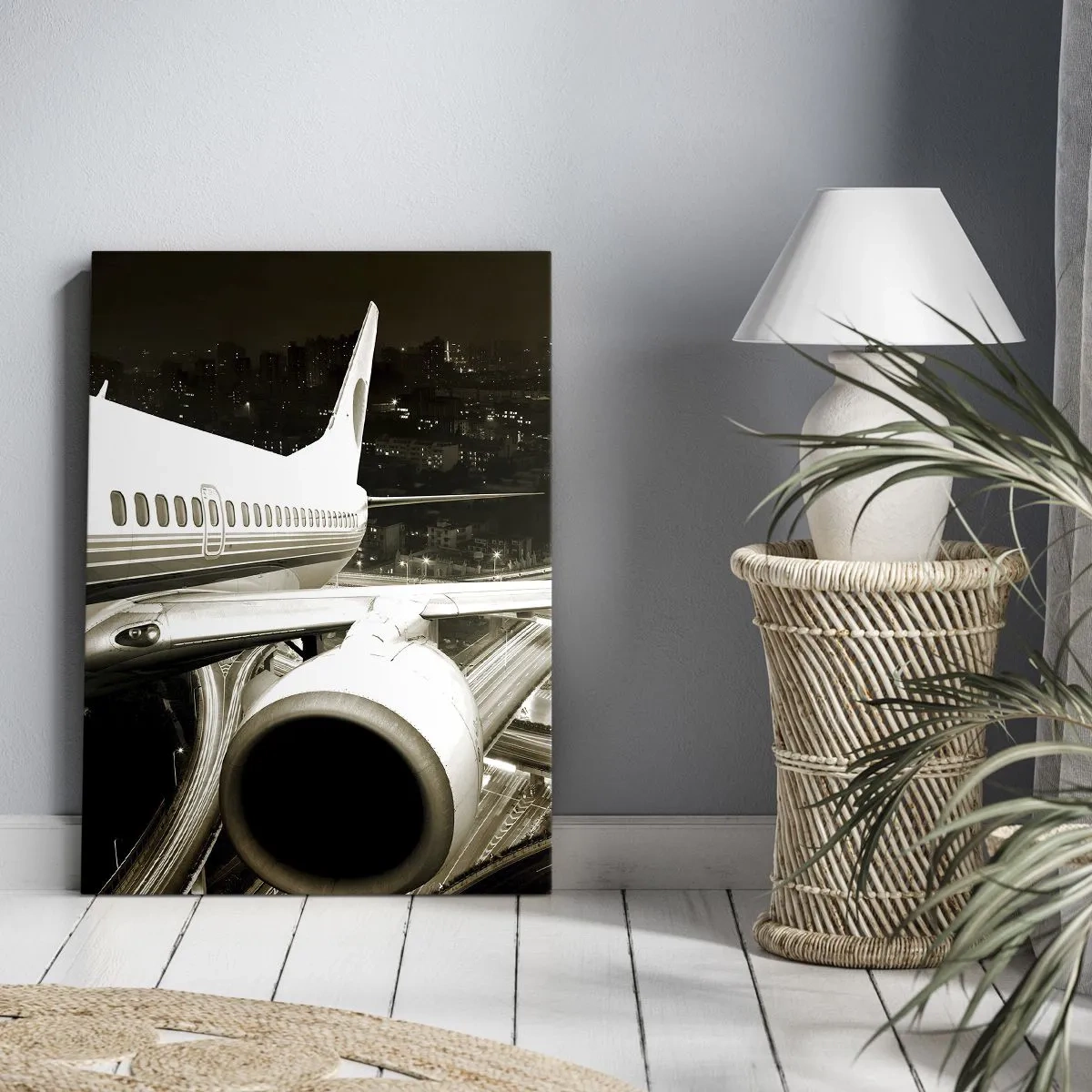 Canvas picture - Flying into the Night - 65x120 cm