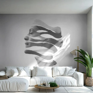 Photo Wallpaper Standard Eco - Surrealistic Portrait - Abstraction, Piece, Woman - 150x105 cm