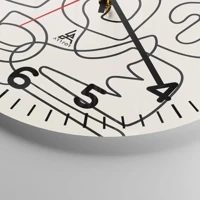 Clock face with numbers