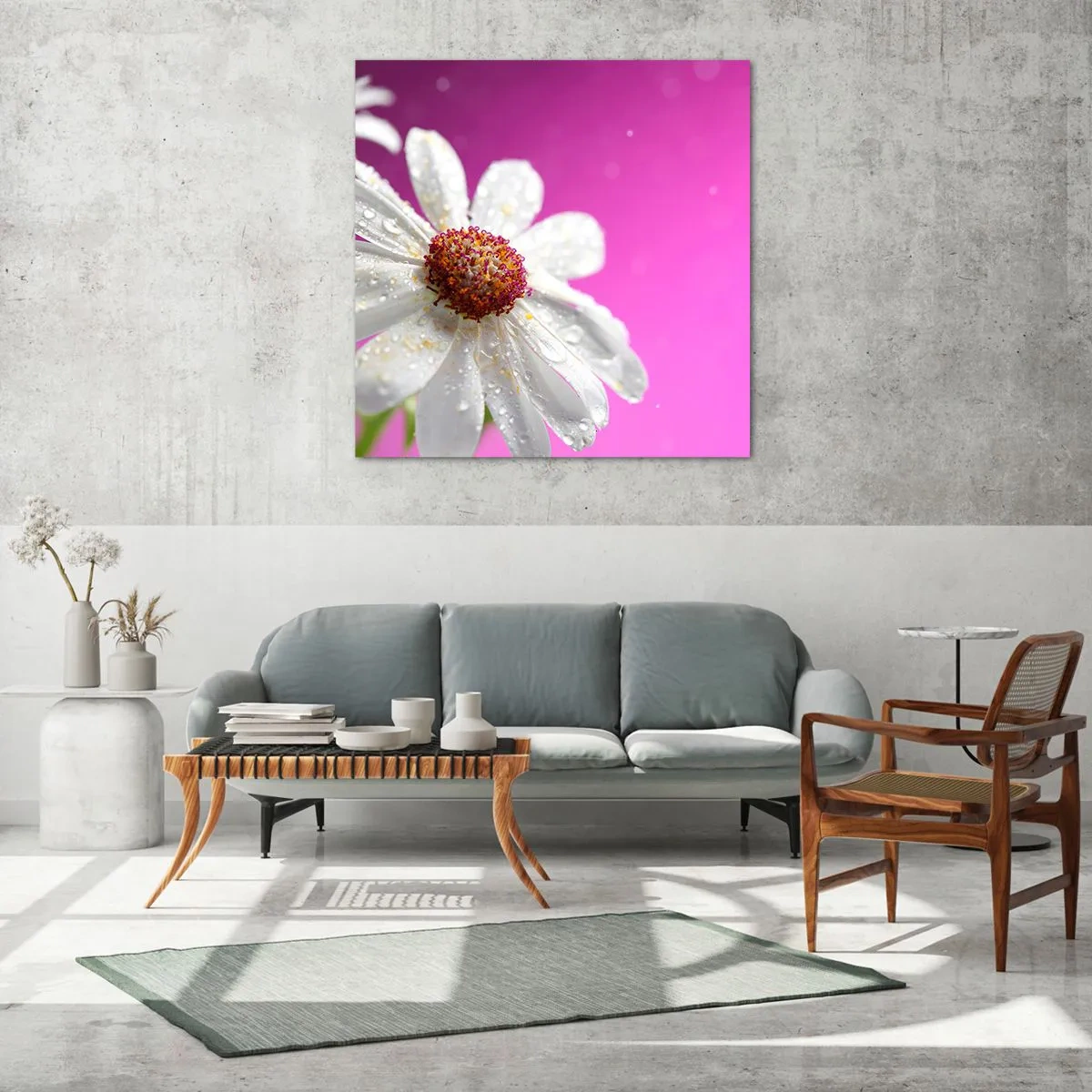 Glass picture - Modest in Its Beauty - 60x60 cm