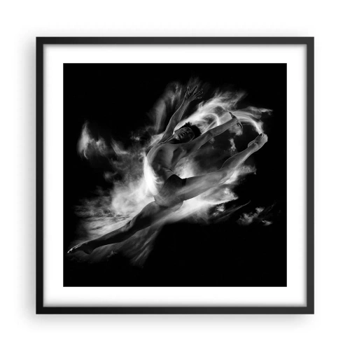 Poster in black frame - Stopped i in Flight - 50x50 cm
