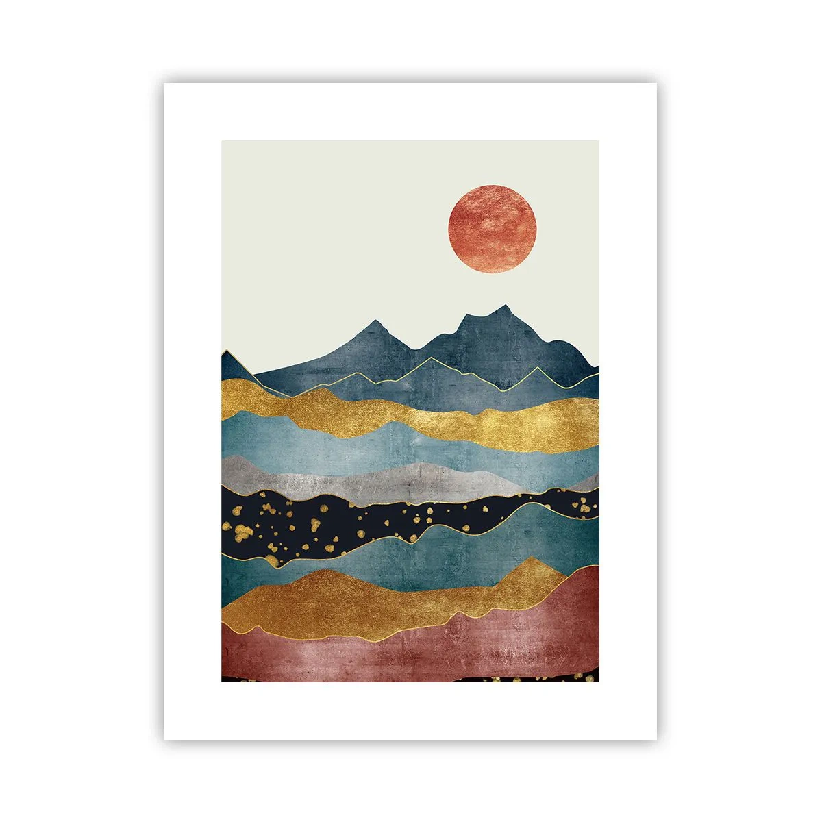 Poster - Cross Section of the World - 30x40 cm