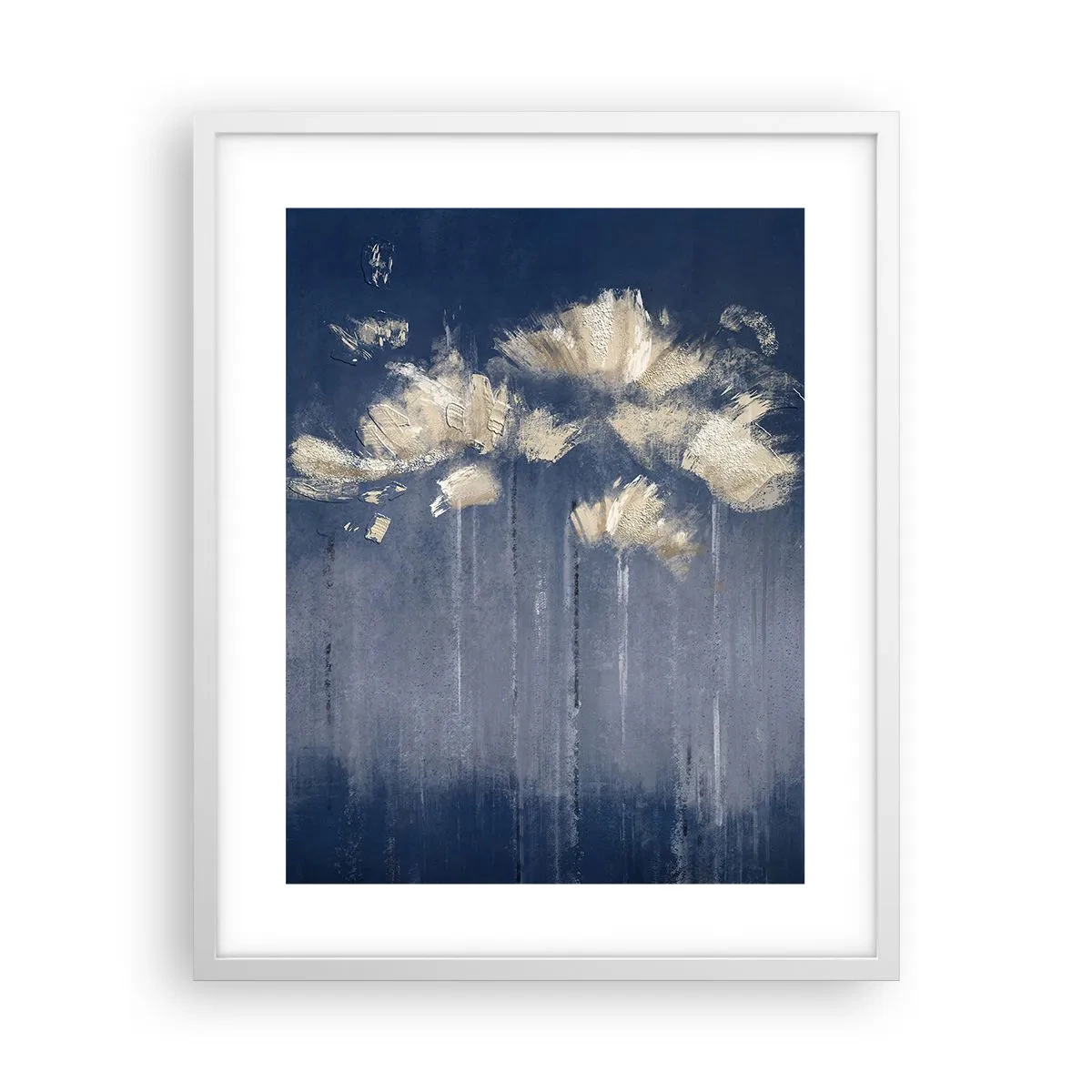 Poster in white frmae - Like Flakes in the Wind - 40x50 cm