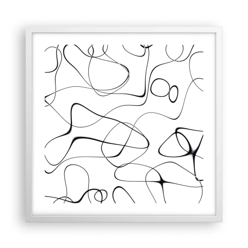 Poster in white frmae - Life Paths, Trails of Fortune - 50x50 cm
