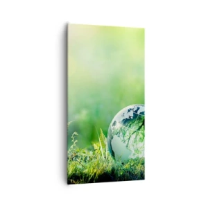 Canvas picture - Green Planet - 65x120 cm