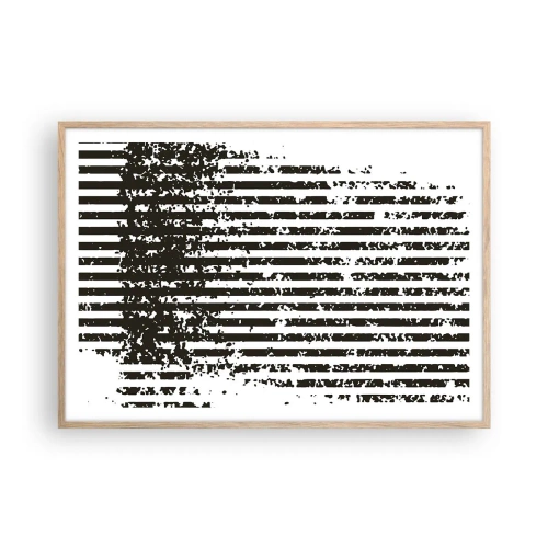 Poster in light oak frame - Rhythm and Noise - 100x70 cm