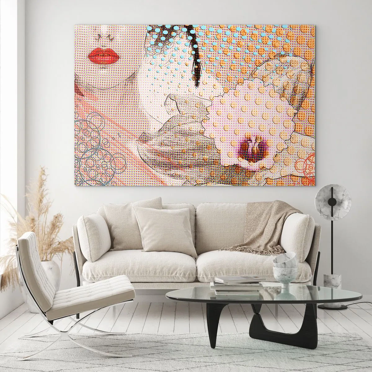 Glass picture - Comic Heroine - 100x70 cm