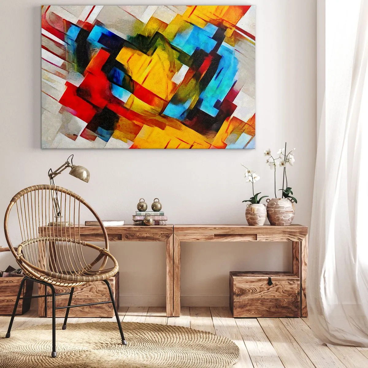 Canvas picture - Colourful Quilt - 100x70 cm