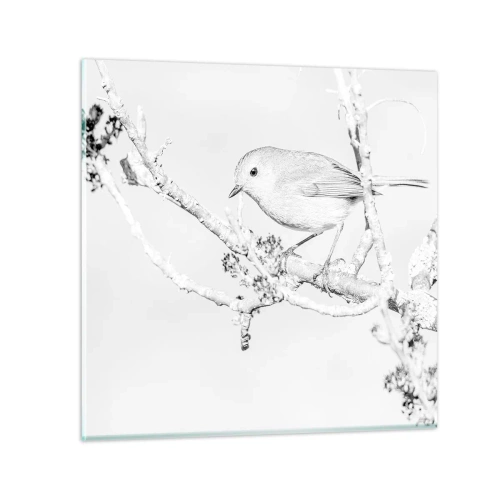 Glass picture - Winter Morning - 70x70 cm
