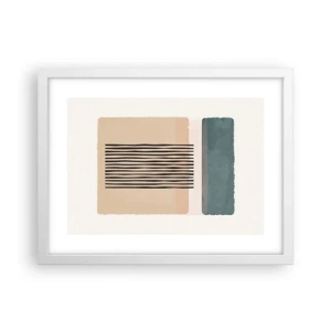 Poster in white frmae - All in Order - 40x30 cm