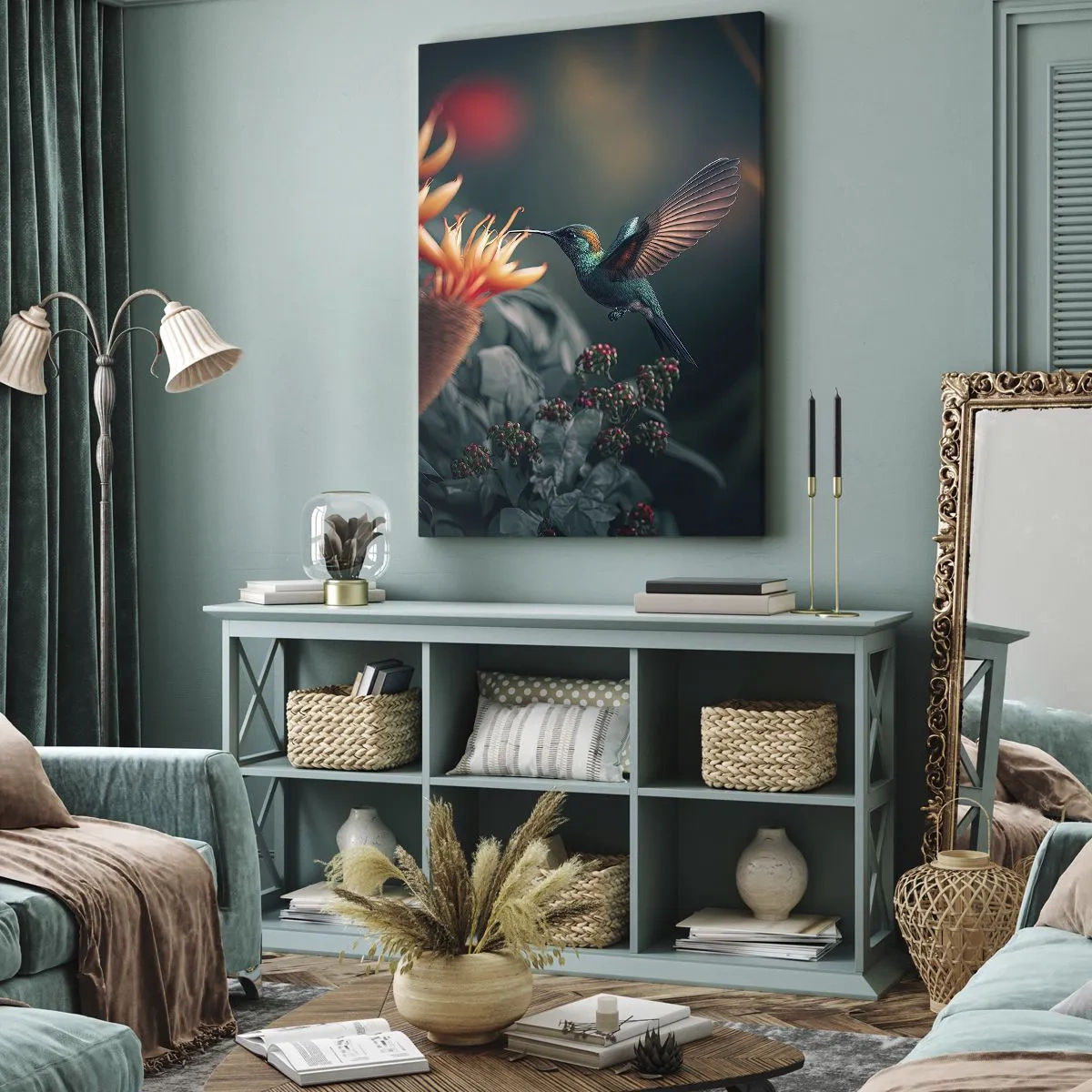 Canvas picture - Really Colourful Life - 65x120 cm