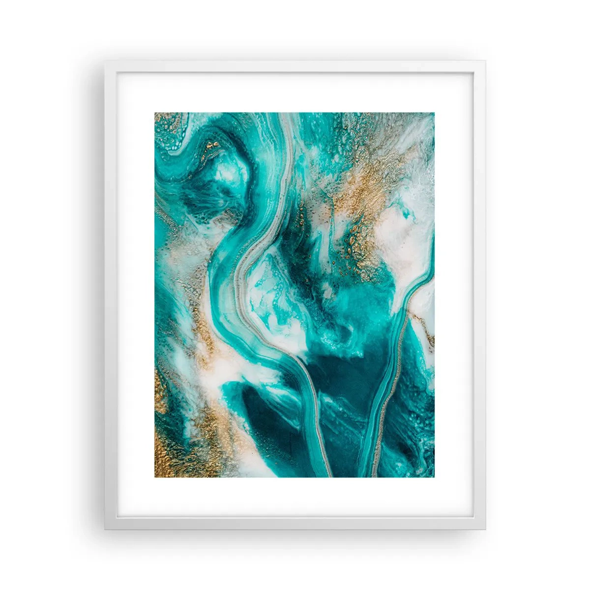 Poster in white frmae - River of Gold - 40x50 cm