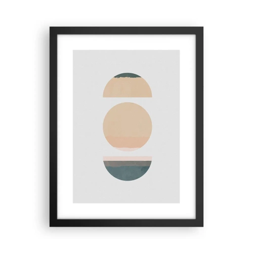 Poster in black frame - Wheel after a Wheel - 30x40 cm