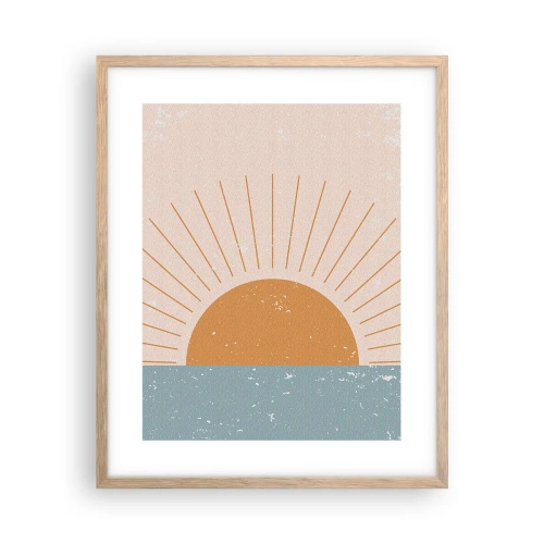 Poster in light oak frame - Everyday Miracle - 40x50 cm