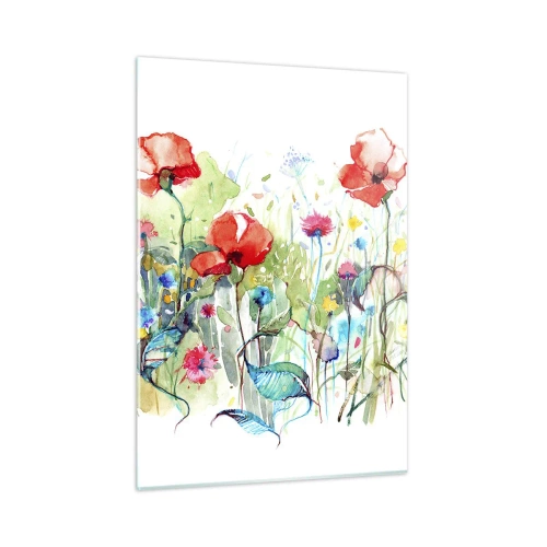 Glass picture - Meadow in May - 50x70 cm