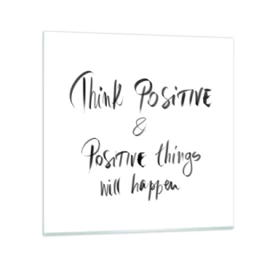 Glass picture - How to Live? - 50x50 cm