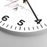 Clock face with numbers