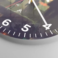 Clock face with numbers