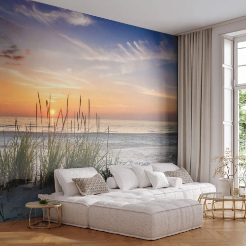 Photo Wallpaper Premium Sand - Look, Think, Feel - Landscape, Beach, Sea - 350x256 cm