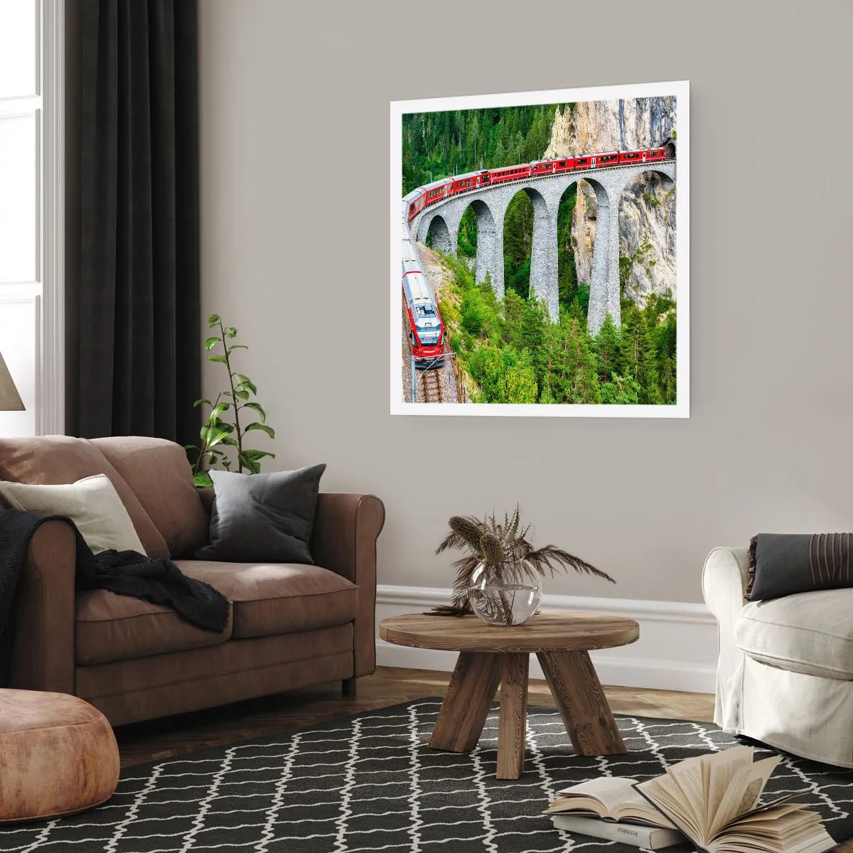 Poster - Time for Mountin Views - 40x40 cm