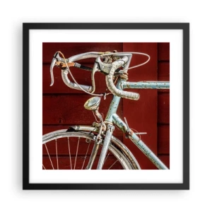 Poster in black frame - Born for Victories - 40x40 cm