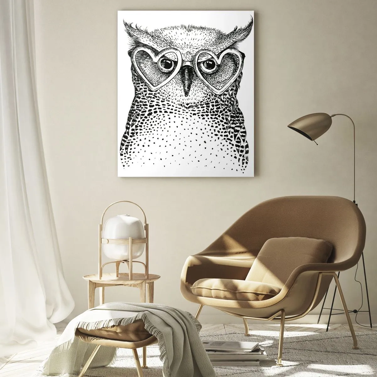 Glass picture - Wise And With Love - 50x70 cm